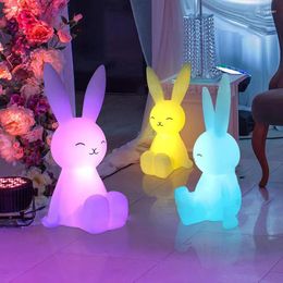 Table Lamps LED Night Light Silicone Seven Color Remote Control Courtyard Garden Cute Animal Children's Gift