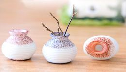 6pcs mini resin vase bonsai figurines fairy garden miniatures for terrariums ornament dollhouse Home decor resin craft8495590