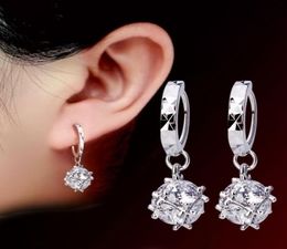 925 sterling silver new Jewellery high quality cubic zirconia fashion woman earrings flowers round hollow retro earrings 831 Z26283578