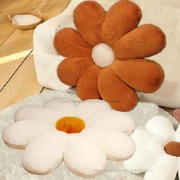 Super Soft Plush Daisy Flower Pillow Stuffed Car Seat Pillow Chair Cushion Floor Mat Room Sofa Decor Gift For Girl Room Birthday 240429