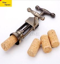 K2 HOME Retro Red Wine Bottle Opener Zinc Alloy Antique Bronze Corkscrew Cork Puller Remover Champagne With Rotary Lever Y2004053504266