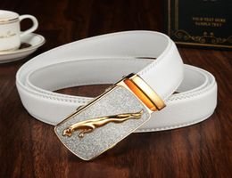 New Metal Buckle Man Jeans Brand Designer Mens Genuine Belt Male Luxury White Leather Belts for Men5014371