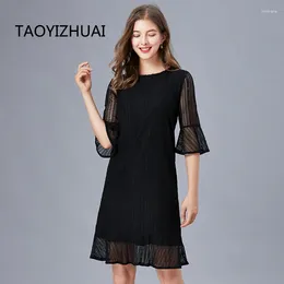 Party Dresses Large Loose A-shaped Skirt Fat Sister Summer Dress Handmade Pin-bead Thin Lace Brand 100kg