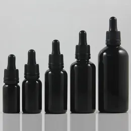 Storage Bottles Light Black 15ml Empty Glass Dropper Bottle Travel Portable Packaging 0.5 Oz Cosmetic Oil Refillable Wholesale