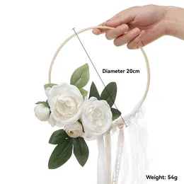 Decorative Flowers 1pcs Festival Wedding Valentine's Day Bride's Bouquet Simulation Flower Decoration Maid Of Honor Group Rose