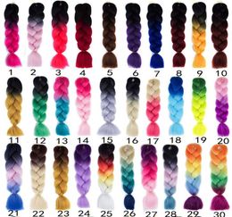 ombre Colour Braiding Hair synthetic Kanekalon Hair Crochet Braids Premium High Temperature Fibre hair 7174375