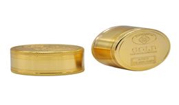 50MM 3 Layer4 Layer GOLD Zinc Alloy Metal Herb Grinder Spice Tobacco Grinder Spice Crusher Hand Muller57142351326823