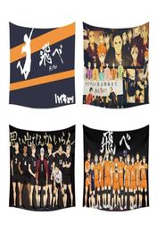 Anime Haikyuu Wall Tapestry Cover Beach Towel Throw Blanket Picnic Yoga Mat Home Decoration 2106092918050