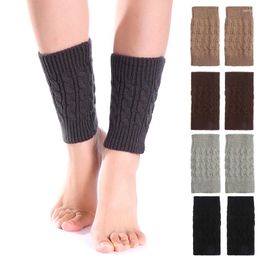 Women Socks Winter Warm Knee Sleeve Wool Knitted For Men Kneecap Support Spring Running Protector