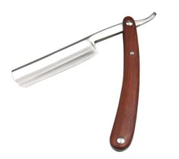 Men Shaving Straight Razor RED Wood Handle Classic Carbon steel Razors Stainless Steel Blade Manual Shaver22151073186