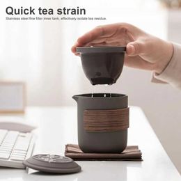 Teaware Sets Travel Tea Set Teapot Craving Food Grade High Temperature Resistant Small Nozzle Ceramic Teacups Portable Travel Drinkware