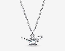 925 Sterling Silver Aladdin Lamp Pendant Collier Necklace Fashion Wedding Engagement Jewellery Making for Women gifts5916120