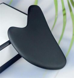 Whole Gua Sha Facial Body Massage Tools Heart Bian Stone 3D GuaSha Scraping Tool Black7755577