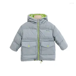 Down Coat Arrive Children's Clothing 4 Colors Warm Hooded Jacket Kids Clothes Girls Boys Winter