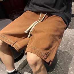 Men's Shorts Linen Short For Men Stable Waist Straight Leg Blivery Solid Colour Daily Beach Casual Pants Summer