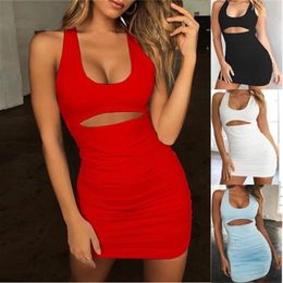 Womens Pleated Lace Up Lady Sexy Dress