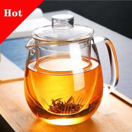 Teaware Sets 600ML Glass Teapot for Stove Heat Resistant High Temperature Explosion Proof Tea Pot Infuser Milk Set Household Teaware