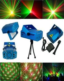 Fashion Mini VoiceControl Laser Pointer Disco DJ Light Xmas Party Stage Lighting Partterns Projector 1610188