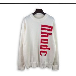 Mens Designer Sweaters Retro Classic Fashion Cardigan Sweatshirts Men Sweater Letter Embroidery Round Neck Comfortable JumperAS36