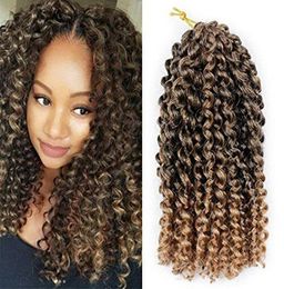 Pack of 3 Ombre Colour Marlybob Crochet Braiding Hair Afro Kinky Curly Jerry Curl Braids Kanekalon Synthetic Hair Extensions 10qu7266468