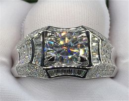 14K Gold 3 Carats Diamond Ring for Men Rock Jewelry Anillo Esmaltado Silver 925 Jewelry Bague Diamant Bizuteria Rings 2011186577824
