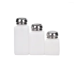 Storage Bottles 1Pc Liquid Alcohol Press Nail Polish Remover Dispenser Cleaner Pumping Bottle