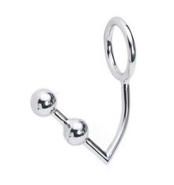 Anal Hook Anus Shackle with Dual Beads 2 Balls Stainless Steel Butt Plugs New Design Rope BDSM Bondage Gear Accessory Sex Toys2335600