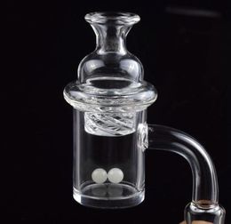 Smoking XL XXL 4mm Bottom Quartz Banger Nail Cyclone Spinning Carb Cap and Glowing Terp Pearl Insert 25mm for Dab Rigs Bongs6763070