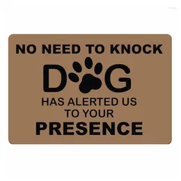 Carpets Funny No Need To Knock Dog Welcome Door Mat Floor Entry Dogs Doormat Rug Carpet Cool Housewarming Gift For Puppy Lover Owner