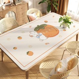 Table Cloth Leather Tabletop Mat Wash Free Waterproof Oil Resistant Scald Dining Coffee Tablecloth 55RLXXPL01
