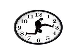 Wall Clocks British Comedy Inspired Creative Clock Comedian Home Decor Novelty Watch Funny Walking Silent Mute6612528