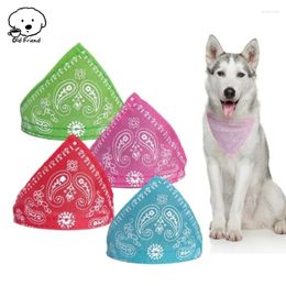 Dog Apparel Adjustable Pet Puppy Cat Scarf Bandana Collar Neck For Small Dogs Kitten Saliva Towel PU With Triangular Bandage