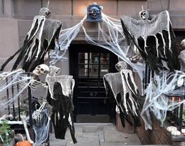 100cm Halloween Hanging Skull Ghost Haunted House Decoration Horror Props Party Pendants Home Indoor Outdoor Bar Decor 2208135551026