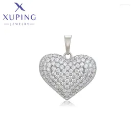 Pendant Necklaces Xuping Jewelry Arrival Platinum Color Heart Charm Necklace Women Girls Exquisite Mother's Day Gift X000749219