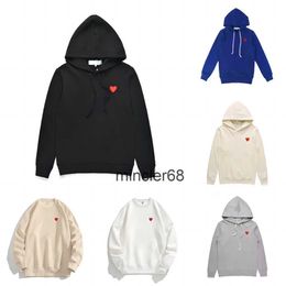 Mens Hoodies Sweatshirts Mens Hoodies Sweatshirts 21s Designer Play Commes Jumpers Des Garcons Letter Embroidery Long Sleeve Pullover Women Red Heart Loose ye01
