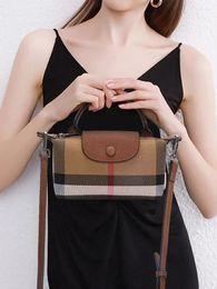 Shoulder Bags Genuine Leather Casual Phone Bag 2024 Ladies Lattice Luxury Crossbody Fashion Trend Women