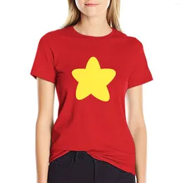 Women's Polos Steven Universe Star T-Shirt Black T-shirts For Women Dress Plus Size Sexy Tshirts Woman