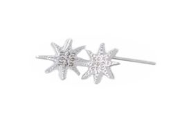 New fashion Rinestones star stud earrings anise star snow gold plated earring women gift of a woman8722481