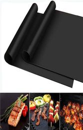 BBQ Grill Mat Durable NonStick Barbecue Mat 4033cm Cooking Sheets Microwave Oven Outdoor BBQ Cooking Tool3903384