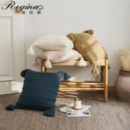 Pillow REGINA Brand Chunky Knit Cover 45 Luxury Iceland Yarn Crochet Home Decor Sofa Case Bed White Soft