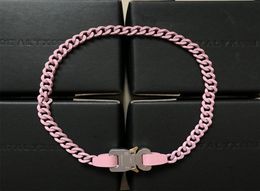 Link Chain 1017 ALYX 9SM Pink Necklace Bracelet Simple And Versatile Couple With The Same Functional Style Ins Accessories8179076