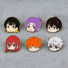 Japanese anime cartoon tv characters enamel pin Cute Anime Movies Games Hard Enamel Pins Collect Metal Cartoon Brooch Backpack Hat Bag Collar Lapel Badges