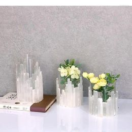 Vases Crystal Flower Decorative Crafts Home Candlestick Arrangement Hydroponics Glass Ornament Decoration Vase