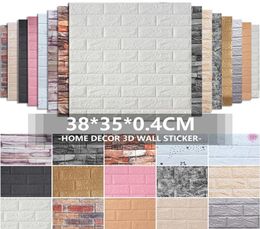 Wallpapers 35x38cm 3D Wall Stickers Self Adhesive Foam Brick Room Decor DIY Wallpaper Living Sticker For Kids8468732