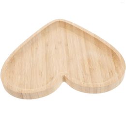 Dinnerware Sets Wooden Pallets Heart Tray Kitchen Tableware Service Plate Multi-use Utensil Bread Dish Multipurpose Snack Fruits