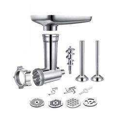 Steel Kitchen Meat Grinders Sausage Stuffer Attachment For Aid Stand Mixer Appliances Dining Bar Parts 2107061431116