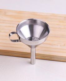 Functional Stainless Steel Kitchen Oil Honey Funnel with Detachable StrainerFilter for Perfume Liquid Water Tools 5530 Q25956623