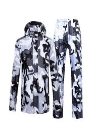 Camouflage Raincoat WomenMen Suit Rain Coat Outdoor Hood Women039s Raincoat Motorcycle Fishing Camping Rain Gear Men0397265868