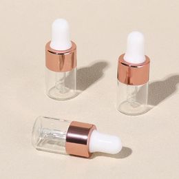 Storage Bottles 3pcs 2ml Clear Mini Glass Dropper Small With Eye For Essential Oils Sample Traveling