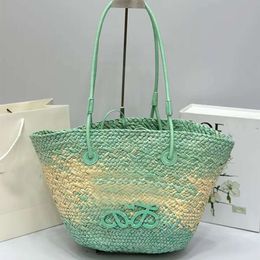 Totes Luxury Womens Handbag Designer Tote Bag Bags Woven Beach Rattan Purse Loewew Shoulder Large Wallet Capacity Wicker Panier Palm Crossbody Backpacks 8BED